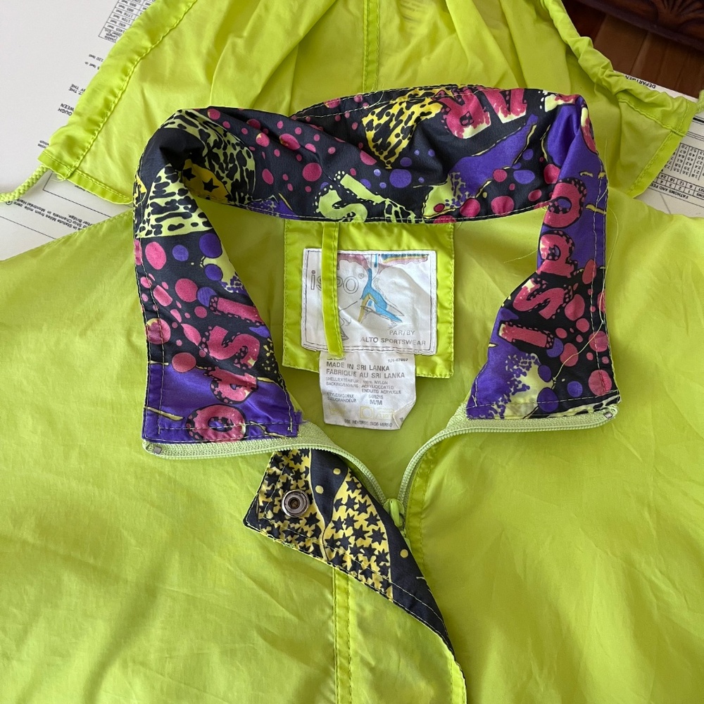 Vintage Neon ISPO Spring Windbreaker / Rain Jacket - Picture 4 of 8